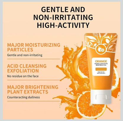 Orange Enzymes Exfoliating Brightening Gel, High Activity Mild Exfoliation, LF16-35, 100g