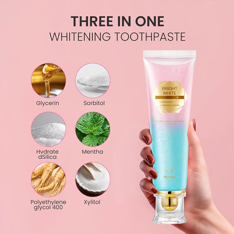 2 PCs Niacinamide Whitening Toothpaste